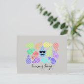 "サマーデイズ" パイナップル ポストカード (スタンド正面)