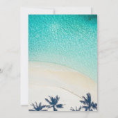 サマーデスティネーションオンザサンディーパームビーチ結婚式 招待状 (裏面)