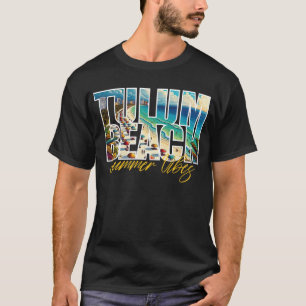 サマートラベルシートロピカルトゥルムビーチアドベンチャー Tシャツ