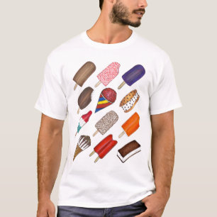サマートリートアイスクリームトラックマンポップシクルポップ Tシャツ