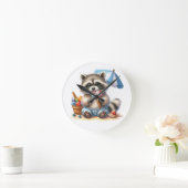 サマートリートレークーン ラウンド壁時計 (ホーム)