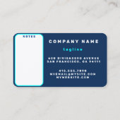 サマートレンディーネイビーブルーボートストライプコレクション 名刺 (裏面)