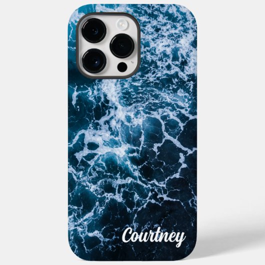 サマートロピカルオーシャンビーチウェーブ Case-Mate iPhone iPhoneケース (裏面)