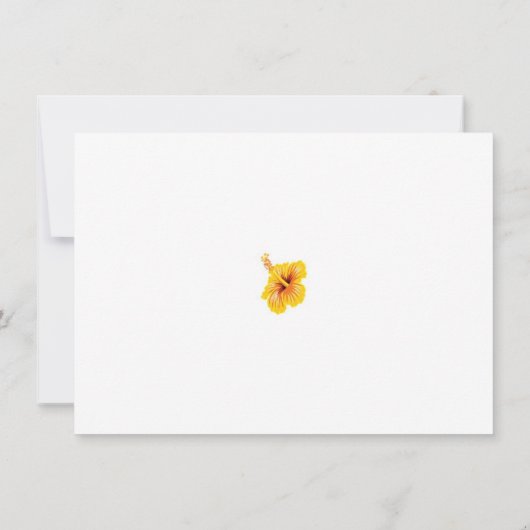 サマートロピカルバンブーティキビーチ招待状 招待状 (裏面)