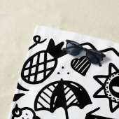 サマートロピカルビーチシーバケーションホリデイ ビーチタオル (インサイチュ)