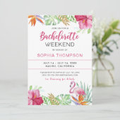 サマートロピカルフラミンゴバチェロレッテ招待状 招待状 (スタンド正面)