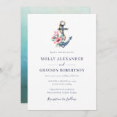 サマートロピカルフローラいかりビーチ結婚式 招待状 (正面/裏面)