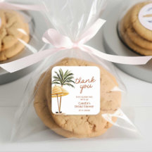 サマートロピカルブライダルシャワーサンキュー