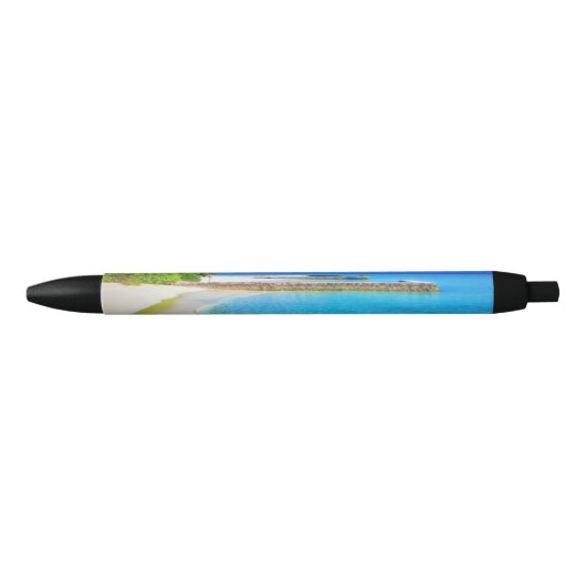 サマートロピカル海サンディビーチシー 黒ボールペン (正面)