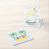 サマードッグスプール スクエアペーパーコースター (インサイチュ)