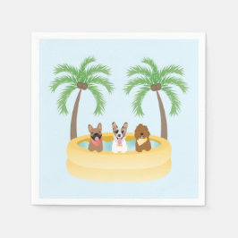 サマードッグスプール スタンダードカクテルナプキン