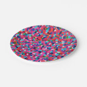 サマードリームス抽象芸術プリント ペーパープレート (アングル)