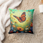 サマードリームス(バタフライバンブロックデザイン) クッション (ブランケット)