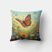 サマードリームス(バタフライバンブロックデザイン) クッション (裏面)