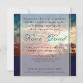 サマーナイツアウトドア素朴パーティの招待状 招待状 (裏面)