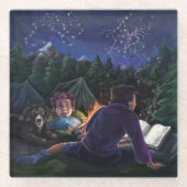 サマーナイツアート ガラスコースター (正面)