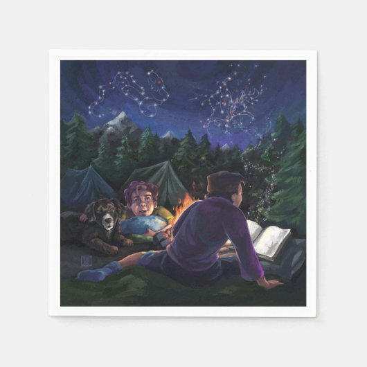 サマーナイツ スタンダードカクテルナプキン (正面)