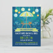 サマーナイトパティオパーティの招待状 招待状 (スタンド正面)