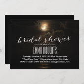 サマーナイトムーンオーバーザシーブライダルシャワー 招待状 (正面/裏面)