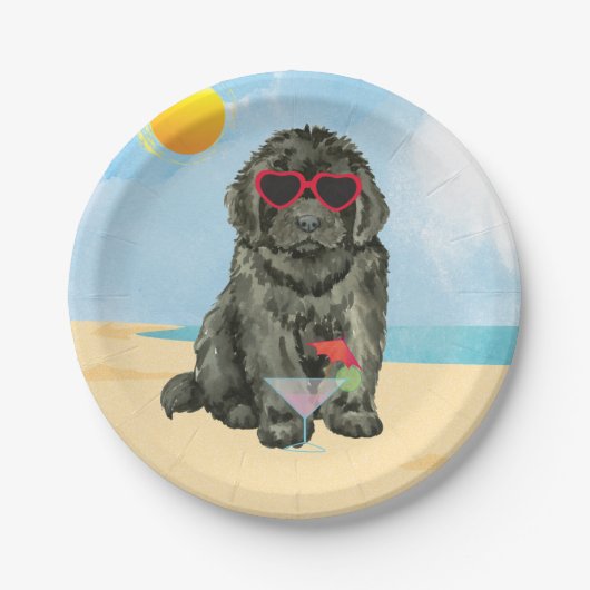 サマーニューファンドランド紙プレート ペーパープレート (正面)