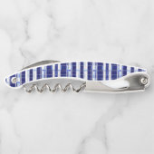 サマーネイビーブルーボートモダンストライプコレクション ソムリエナイフ (裏面)