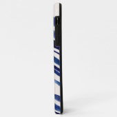 サマーネイビーブルーボート人気があるストライプコレクション Case-Mate iPhoneケース (裏面/左)