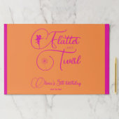 サマーネオンピンクフェアリー誕生日25紙ランチョンマット ペーパーパッド (インサイチュ)