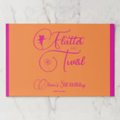 サマーネオンピンクフェアリー誕生日25紙ランチョンマット ペーパーパッド (正面)