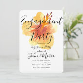 サマーハイビスカスフラワー婚約パーティハワイ 招待状 (スタンド正面)