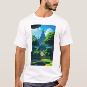 サマーハッピービーブテンプル&ポンドブルースカイ Tシャツ (正面)