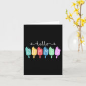 サマーハッピーラストデイスクール先生生 カード (黄色い花)