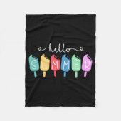 サマーハッピーラストデイスクール先生生 フリースブランケット (正面)