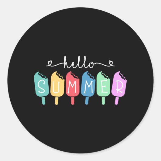 サマーハッピーラストデイスクール先生生 ラウンドシール (正面)