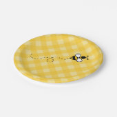 サマーハニービーBBQパーティー紙プレート ペーパープレート (アングル)