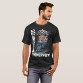 サマーハロウィンのスケルトンコーヒー Tシャツ (正面フル)