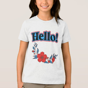 サマーハローウィメンズフラワー トライブレンドTシャツ