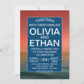 サマーハワイ海海軍結婚式招待状 招待状 (正面)