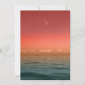 サマーハワイ海海軍結婚式招待状 招待状 (裏面)