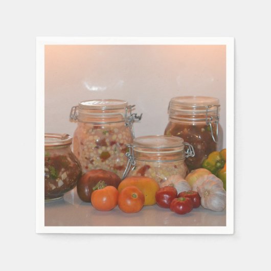 サマーハーベスト2 スタンダードカクテルナプキン (正面)