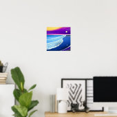 サマーバイオレット海ポスター ポスター (ホームオフィス)