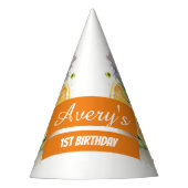 サマーバイブウォーターカラーバタフライ – 誕生日 パーティーハット (正面)