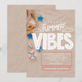 サマーバイブス招待状 招待状 (正面/裏面)