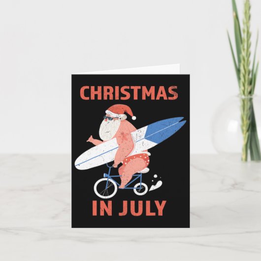 サマーバイブス サンタ クリスマス・イン・ジュライ カード (正面)