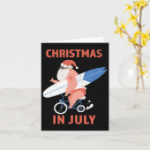 サマーバイブス サンタ クリスマス・イン・ジュライ カード (黄色い花)