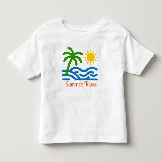 サマーバイブス トドラーTシャツ (正面)