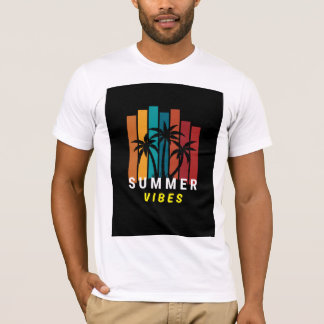 サマーバイブス パームツリー グラフィックTシャツ Tシャツ