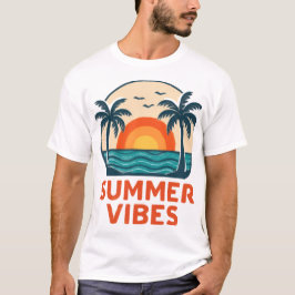 サマーバイブス ビーチTシャツ Tシャツ