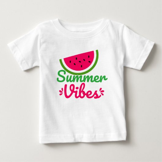 サマーバイブス ベビーTシャツ (正面)