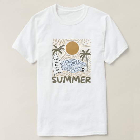 サマーバイブス ライナート Tシャツ (デザイン正面)