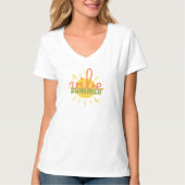 サマーバイブス レトロビーチTシャツ Tシャツ (正面)